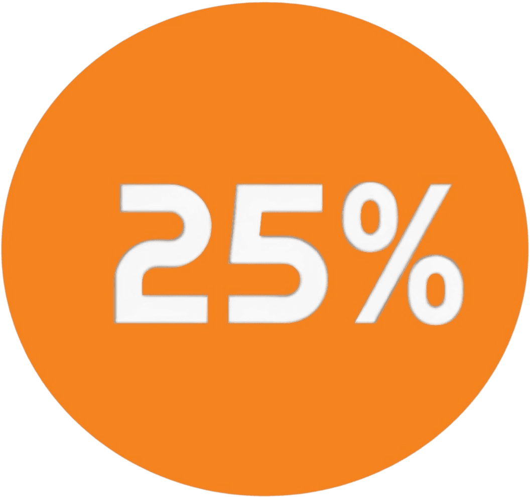 25% off